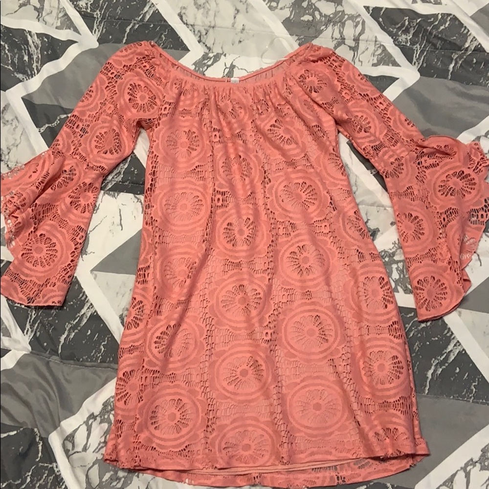 Peach dress